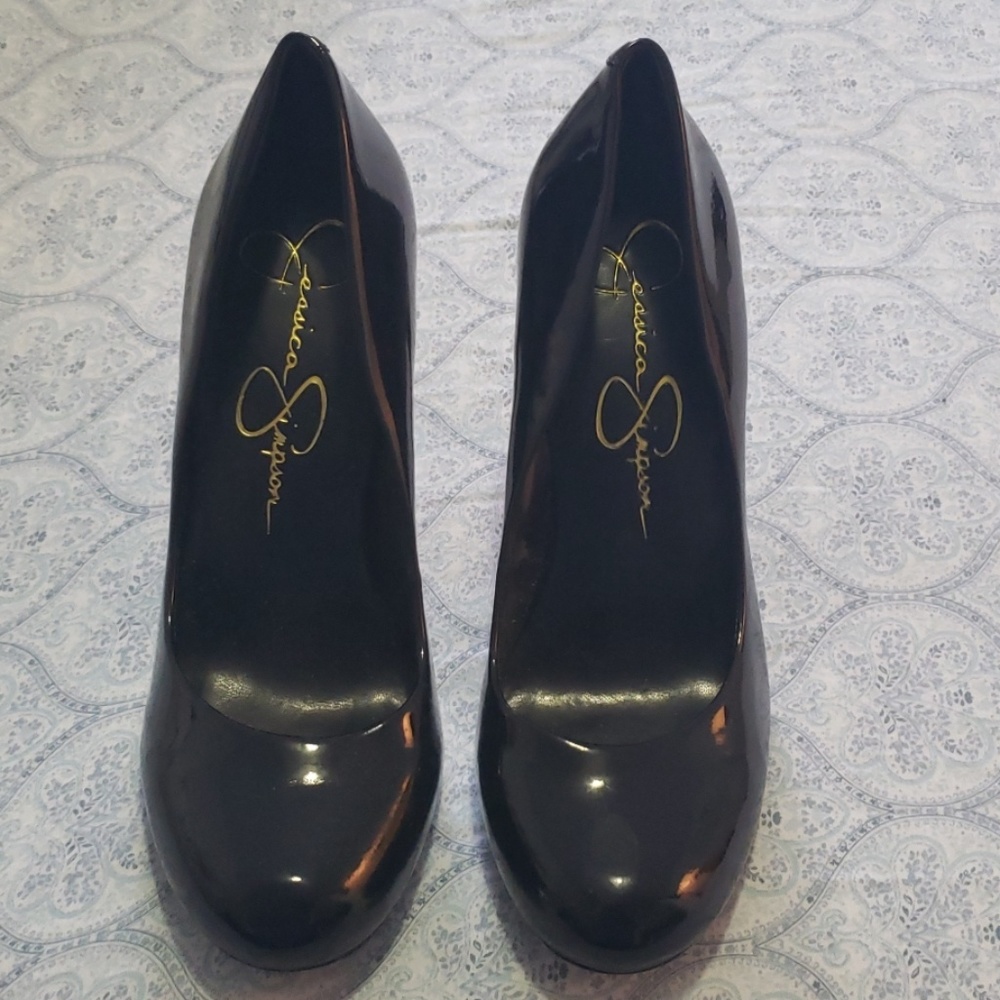 Jessica Simpson patent leather heels